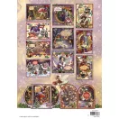 Papírkészlet A4Studio Light Fairy Christmas A4 Christmas Card Making Paper Pad (14 lap)