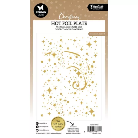 Klisé hődomborításhoz Studio Light Magical Night Christmas Hot Foil Plate (1 csomag)