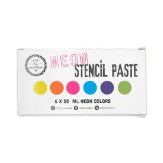   Art by Marlene Neon Stencil paszta 50 ml Stencil Paste (6 db)
