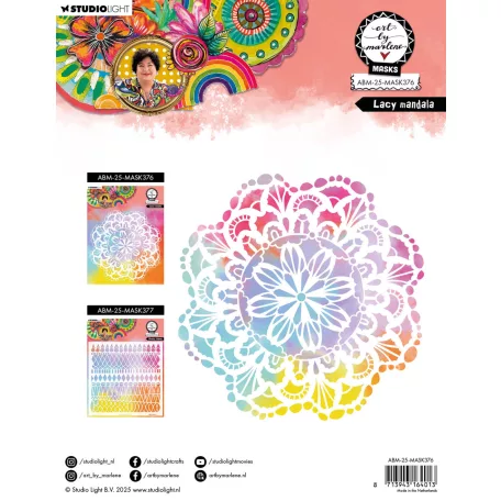 Art by Marlene Lacy Mandala Stencil Mask (1 db)