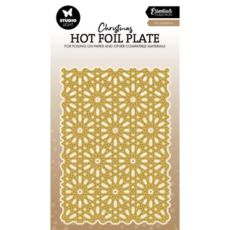 Klisé hődomborításhoz Studio Light Wonderful Christmas Hot Foil Plate (1 csomag)