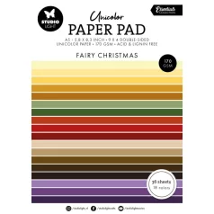   Papírkészlet A5Studio Light Fairy Christmas A5 Christmas Unicolor Paper Pad (36 lap)
