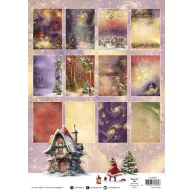  Papírkészlet A4Studio Light Fairy Christmas A4 Christmas Designer Paper Pad (36 lap)