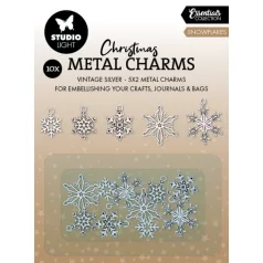   Fém medál Studio Light Snowflakes Essentials Metal Charms (1 csomag)