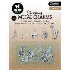   Fém medál Studio Light Winter Elements Essentials Metal Charms (1 csomag)