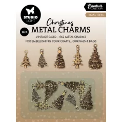   Fém medál Studio Light Christmas Trees Essentials Metal Charms (1 csomag)