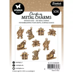   Fém medál Studio Light Christmas Elements Essentials Metal Charms (1 csomag)