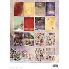   Papírkészlet A4 Studio Light  Essentials Die-cut Paper Pad Fairy Christmas (28 lap)