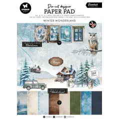   Papírkészlet A4 Studio Light  Essentials Die-cut Paper Pad Winter Wonderland (28 lap)