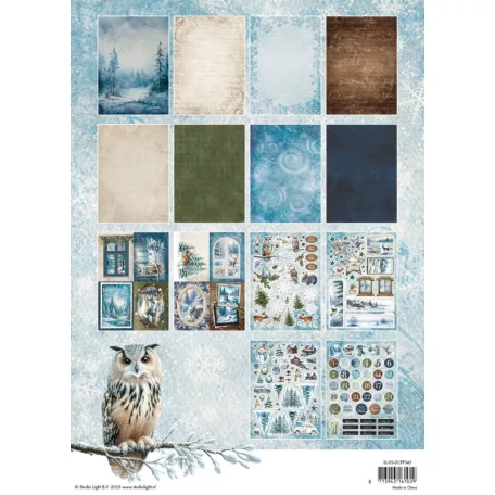 Papírkészlet A4 Studio Light  Essentials Die-cut Paper Pad Winter Wonderland (28 lap)