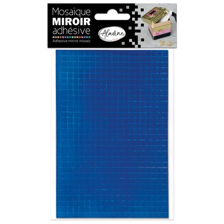 Öntapadós tükörmozaik Kék / Blue - AladinE Mirror mosaic (2 ív)