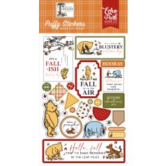   Echo Park Winnie The Pooh Autumn Pufi matrica Puffy Stickers (1 ív)