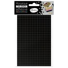   Öntapadós tükörmozaik Fekete / Black - AladinE Mirror mosaic (2 ív)