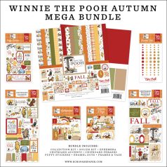   Echo Park Winnie The Pooh Autumn Scrapbook alkotócsomag 12" (30 cm) Mega Bundle (1 csomag)
