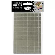   Öntapadós tükörmozaik Ezüst / Silver - AladinE Mirror mosaic (2 ív)