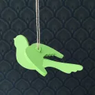 MDF dekoráció 13x11 cm 3D madár - AladinE Wood decoration (1 db)