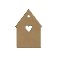   MDF dekoráció 4x7 cm Házikó - AladinE Wood decoration (1 db)