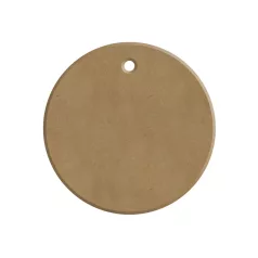   MDF dekoráció 7x7 cm Kör karácsonyfadísz - AladinE Wood decoration (1 db)