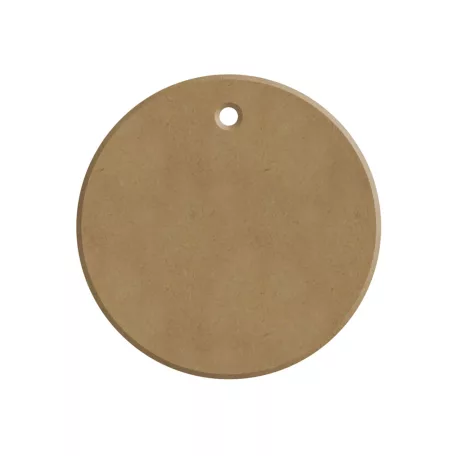 MDF dekoráció 7x7 cm Kör karácsonyfadísz - AladinE Wood decoration (1 db)