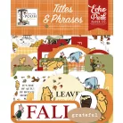 Echo Park Winnie The Pooh Autumn Kivágatok Titles & Phrases (1 csomag)