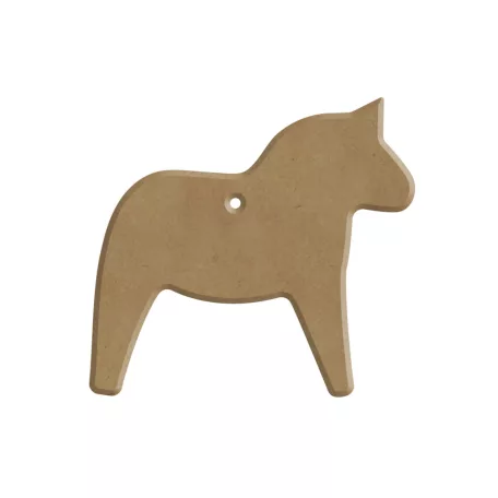 MDF dekoráció 6x6 cm Ló - AladinE Wood decoration (1 db)