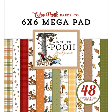Echo Park Winnie The Pooh Autumn Scrapbook papírkészlet 6" (15 cm) Paper Pack (48 lap)