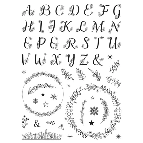 Dekor gumibélyegző Díszes ABC - AladinE Creative Foam Stamps (1 csomag)