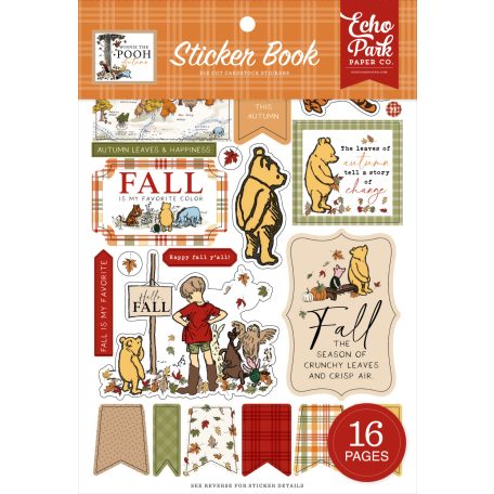 Echo Park Winnie The Pooh Autumn Matrica készlet Sticker Book (16 ív)