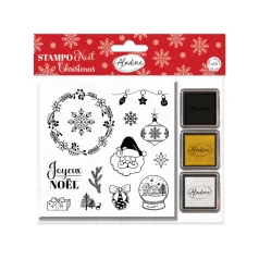   Dekor gumibélyegző készlet Karácsonyi motívumok - AladinE Foam Stamps (1 csomag)