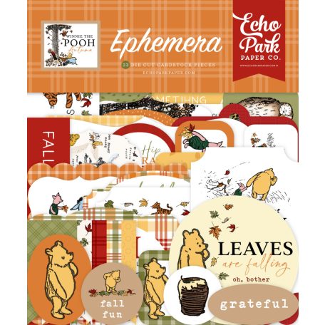 Echo Park Winnie The Pooh Autumn Kivágatok Ephemera (1 csomag)