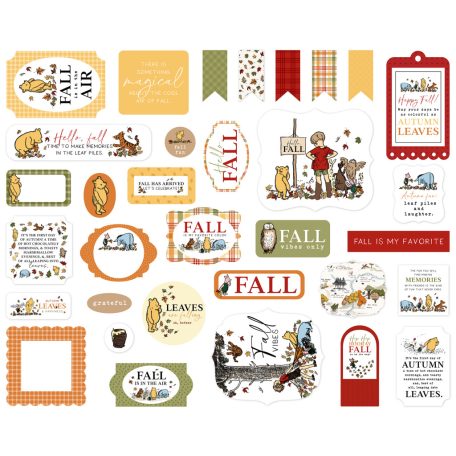 Echo Park Winnie The Pooh Autumn Kivágatok Ephemera (1 csomag)