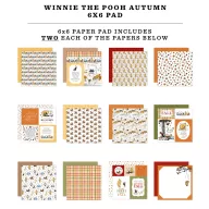   Echo Park Winnie The Pooh Autumn Scrapbook papírkészlet 6" (15 cm) Paper Pack (24 lap)