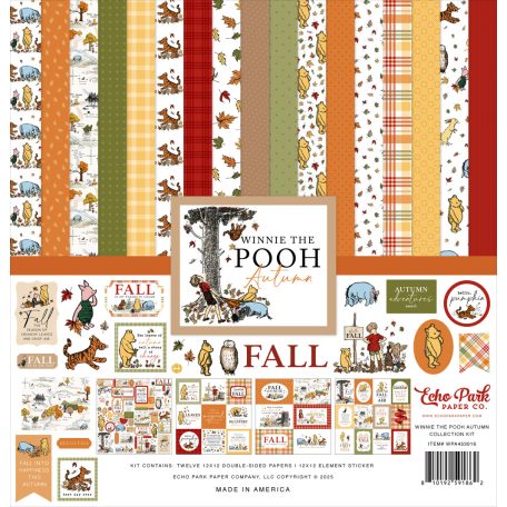 Echo Park Winnie The Pooh Autumn Scrapbook papírkészlet 12" (30 cm) Collection Kit (1 csomag)