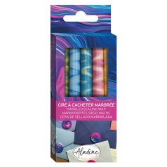   Márványos pecsétviasz rúd Spring Wave - AladinE Marbled Sealing Wax Stick (5 db)