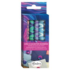   Márványos pecsétviasz rúd Boreal Aurora - AladinE Marbled Sealing Wax Stick (5 db)