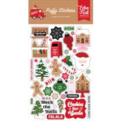   Echo Park Santa's Christmas Delivery Pufi matrica Puffy Stickers (1 ív)
