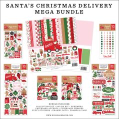   Echo Park Santa's Christmas Delivery Scrapbook alkotócsomag 12" (30 cm) Mega Bundle (1 csomag)