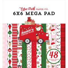   Echo Park Santa's Christmas Delivery Scrapbook papírkészlet 6" (15 cm) Paper Pack (48 lap)