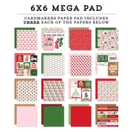   Echo Park Santa's Christmas Delivery Scrapbook papírkészlet 6" (15 cm) Paper Pack (48 lap)