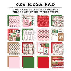   Echo Park Santa's Christmas Delivery Scrapbook papírkészlet 6" (15 cm) Paper Pack (48 lap)