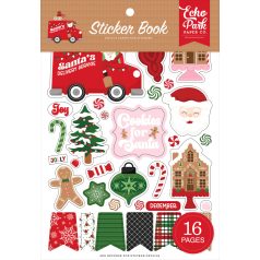   Echo Park Santa's Christmas Delivery Matrica készlet Sticker Book (16 ív)