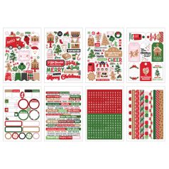   Echo Park Santa's Christmas Delivery Matrica készlet Sticker Book (16 ív)