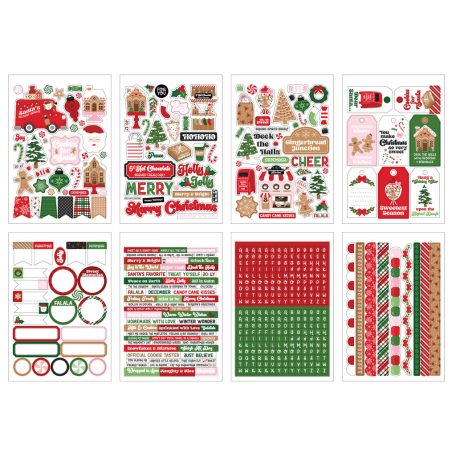 Echo Park Santa's Christmas Delivery Matrica készlet Sticker Book (16 ív)