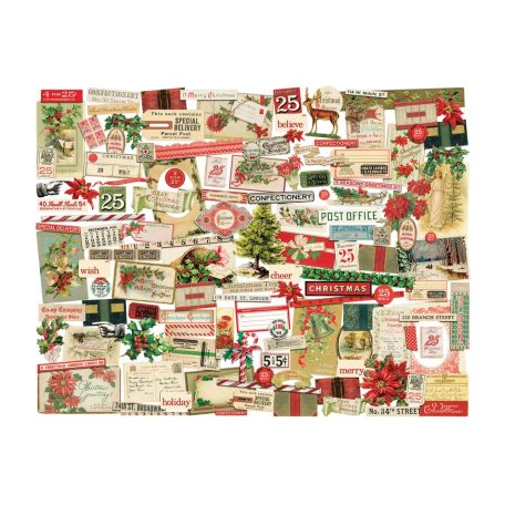 Tim Holtz Díszítőelem Christmas Ephemera Idea-ology Tim Holtz (1 csomag)