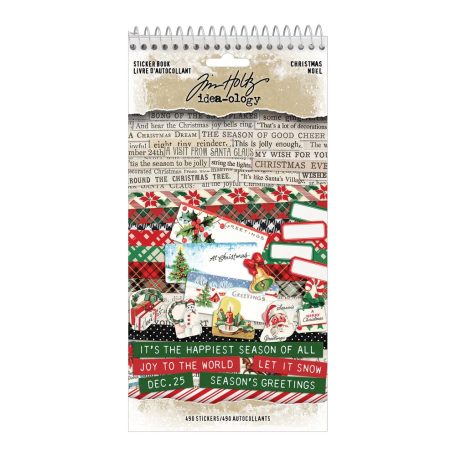 Tim Holtz Matrica készlet Christmas Sticker Book Idea-ology Tim Holtz (1 csomag)