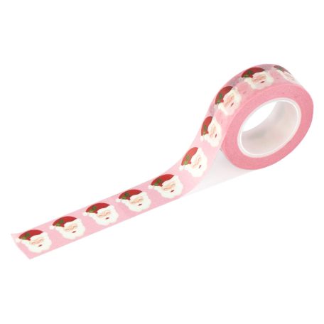 Echo Park Santa's Christmas Delivery Dekorációs ragasztószalag Pink Jolly Santa Washi Tape (1 db)