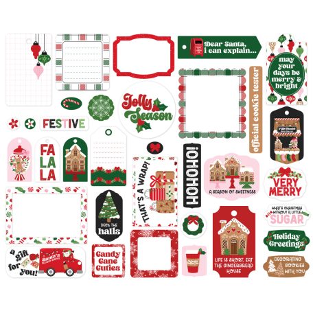 Echo Park Santa's Christmas Delivery Kivágatok Frames & Tags (1 csomag)