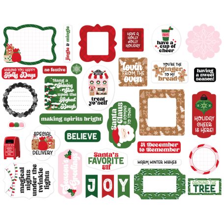 Echo Park Santa's Christmas Delivery Kivágatok Ephemera (1 csomag)