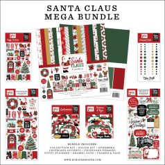   Echo Park Santa Claus Scrapbook alkotócsomag 12" (30 cm) Mega Bundle (1 csomag)