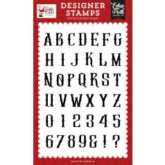   Echo Park Santa Claus Szilikonbélyegző Antique Alphabet Clear Stamps (1 db)